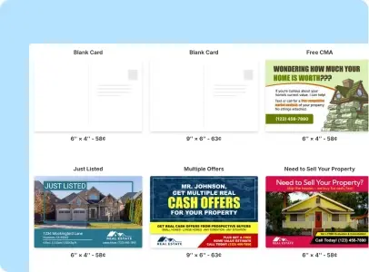 Choose from ready-to-use templates designed for real estate investors.