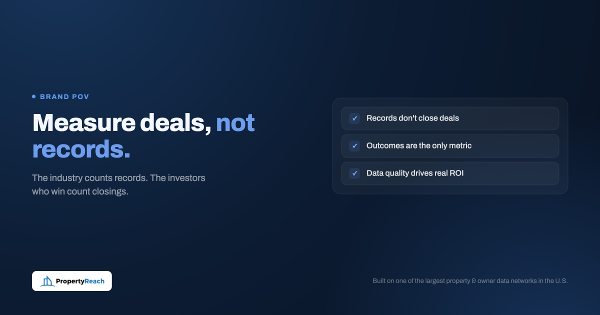 Why Deals — Not Data — Should Drive How You Evaluate a Real Estate Platform